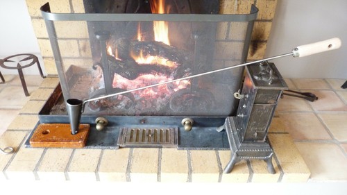Flambadou manche bois - flambadou,