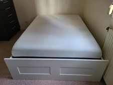 matelas 140×190 Emma mémoire de forme + sommier et cadre de lit en lattes