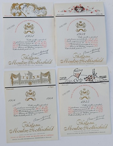 Lot étiquettes specimen vin - lot,