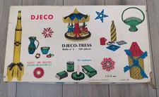 Rare Jeu Djeco Tress 1969 Assemblage Pièces Plastiques Boite, Notice Et Modèles