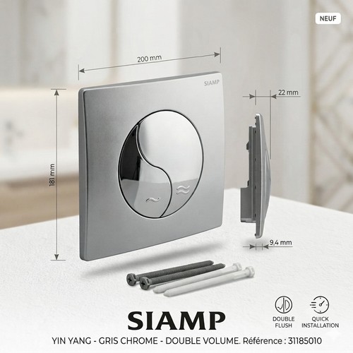 Plaque commande wc siamp - de,