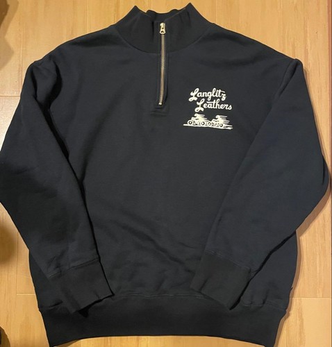 Langlitz leather half - leather, half-zip