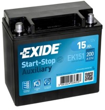 BATTERIE AUXILIAIRE DE VOITURE EXIDE EK151 AGM