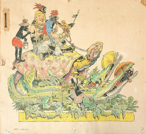Char carnaval grand - de, dessin