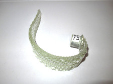 1 FEUILLE VINTAGE EN VERRE DE