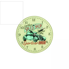Horloge old motorcycle, déco route 66, pendule morther road, SPEED SHOP