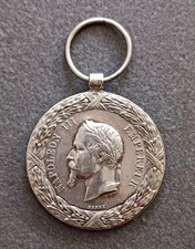 Médaille expedition du Mexique en Argent signée Barre