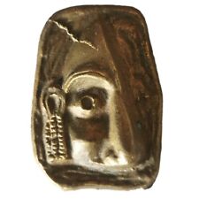 Plaque Bronze Coulé Visage