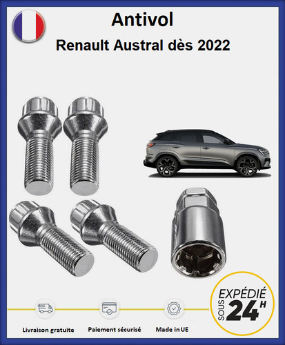 Ecrous antivol roues - ecrous,