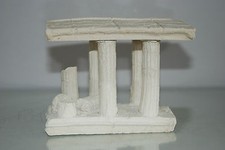 Aquarium Moyen Temple Grec Ruine Colonnes Décoration 16 x 12 CM pour Nettoyer