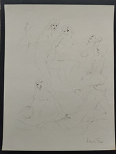 dessin encre original LEONOR