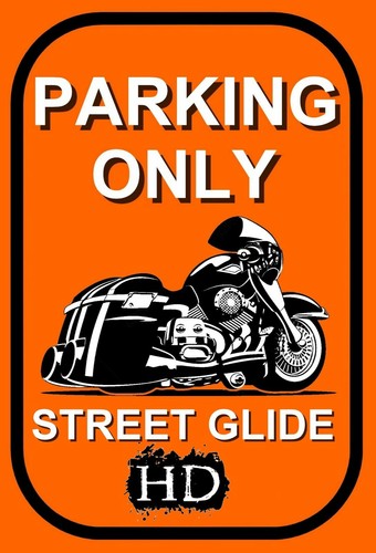 Plaque parking only harley - plaque,