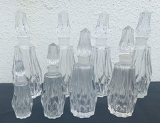 Série lot 8 flacons cristal