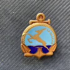 INSIGNE MARINE : LA GAZELLE aviso dragueur Courtois