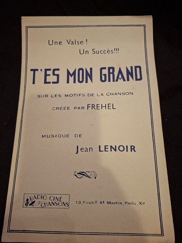 Partition mon grand - mon,