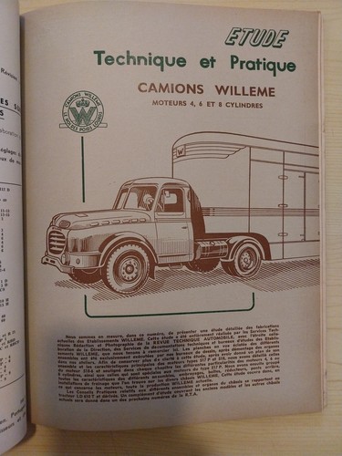 Revue technique willeme 610 - willeme, ld