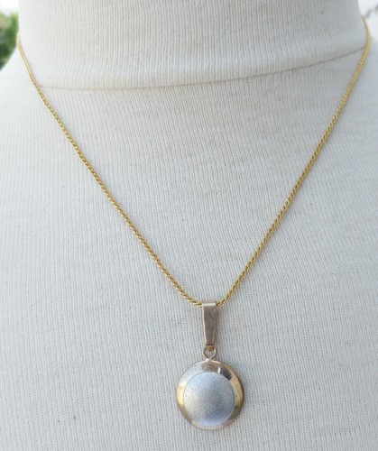 Collier pendentif plaqué - collier,