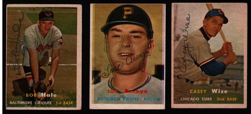 1957 topps 406 bob - bob, hale