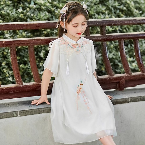 Fille chinois hanfu qipao - qipao, robe