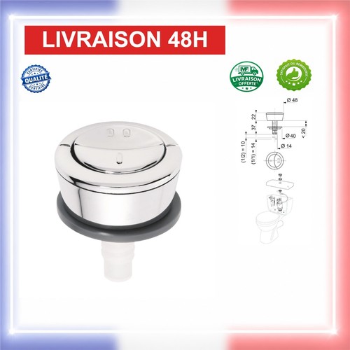 Bouton chasse eau - bouton, double