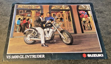 Feuillet  Commercial SUZUKI VS 1400 GL Intruder* - Non Daté - Bel Etat.