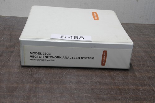 Manual wiltron 360b vector - 360b,