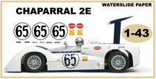 décalcomanies decals 1/43 CHAPARRAL 2E #65 1966 Waterslide scalex slot