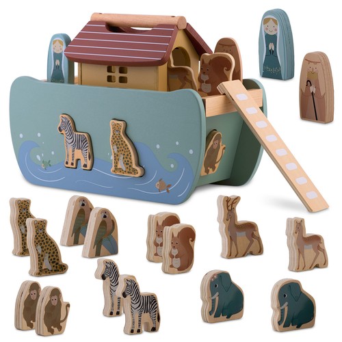 Arche noé bois avec - arche, de