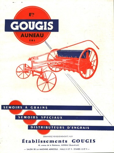 Publicité ancienne semoirs - , à
