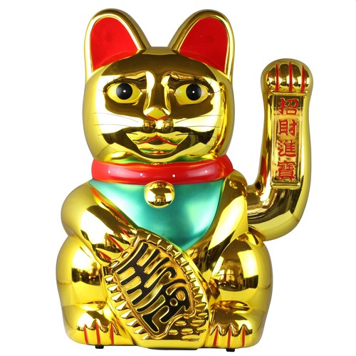 Chat chanceux signe - , porte