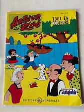 LIVRE BD BANDE DESSINÉE ARTHUR ET ZOE ALBUM COLLECTION INTRÉPIDE N°68 1974 RARE
