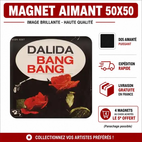 Magnet dalida 5x5 cm aimant - ,