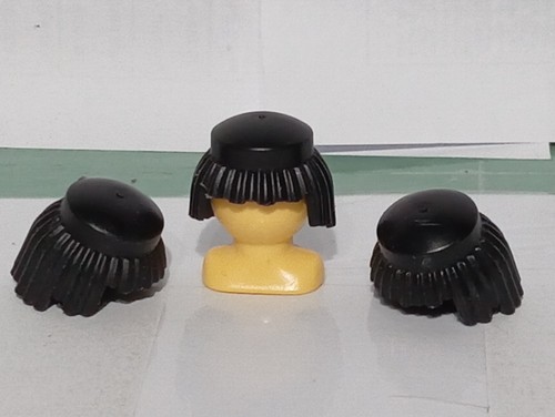 Playmobil perruques noires - perruques,