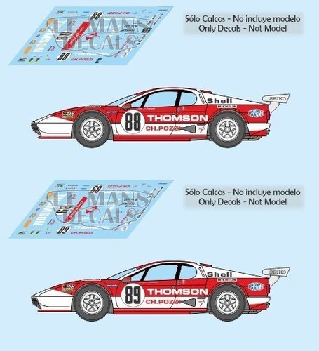 Décal ferrari 512 mans - ferrari,
