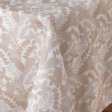 Nappe ronde AIMIE Naturel Polyester Anti tache et Infroissable 180 cm - MCTISSUS