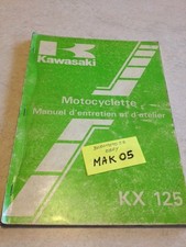 Kawasaki KX125 KX 125 D1 manuel atelier , workshop service manual en français