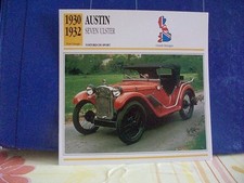 CARTE FICHE AUSTIN SEVEN ULSTER