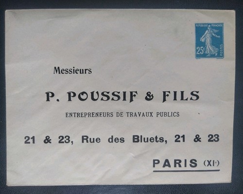 Enveloppe entier postaux type - enveloppe,