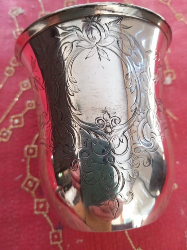 Timbale gobelet argent massif - argent,
