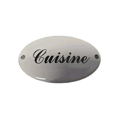 Plaque émaillée cuisine - ", "