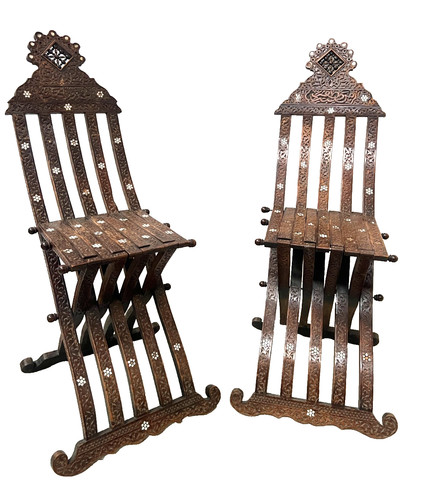 Paire chaises pliantes de - paire,