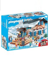 Playmobil 9280 Chalet avec Skieurs Ski Montagne Neige Hiver Noël Jouet NEUF NEW