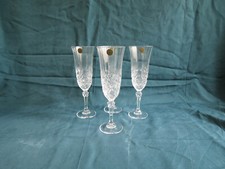 4 flûtes à champagne cristal