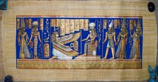 Papyrus égyptien - peint à