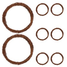  8 PCS Anneau De Lierre En Cercle Base Couronne Noel Vigne Naturelle