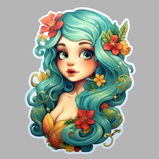 STICKER PETITE SIRENE MER
