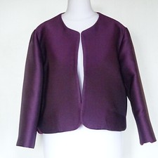 TARA JARMON  VESTE BOLERO SATIN VIOLET T. 44