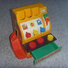 Jouet ancien VINTAGE Caisse enregistreuse 1974 cash registre FISHER PRICE