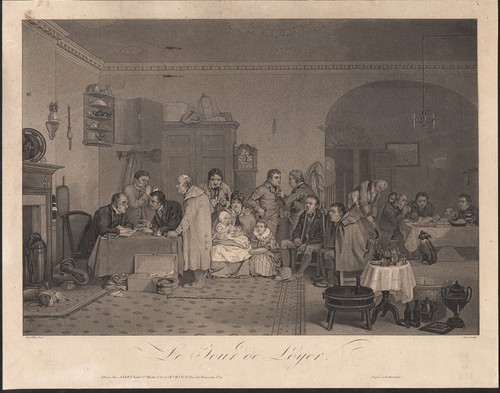 1823 gravure aquatinte - gravure,