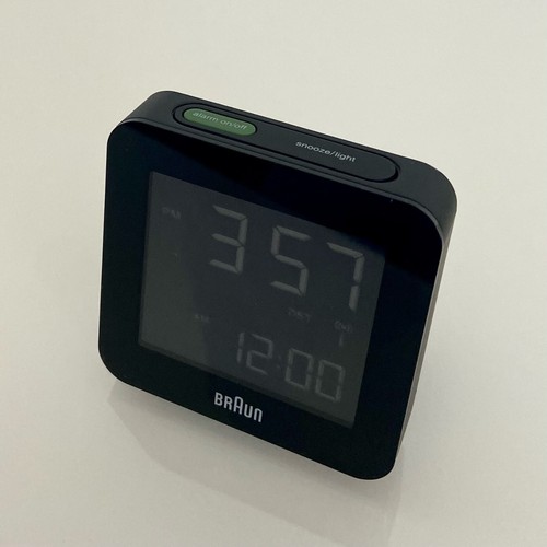 Réveil quartz braun noir - réveil,